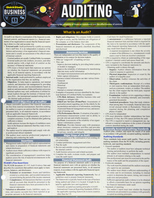 Auditing: A Quickstudy Reference Tool,Used
