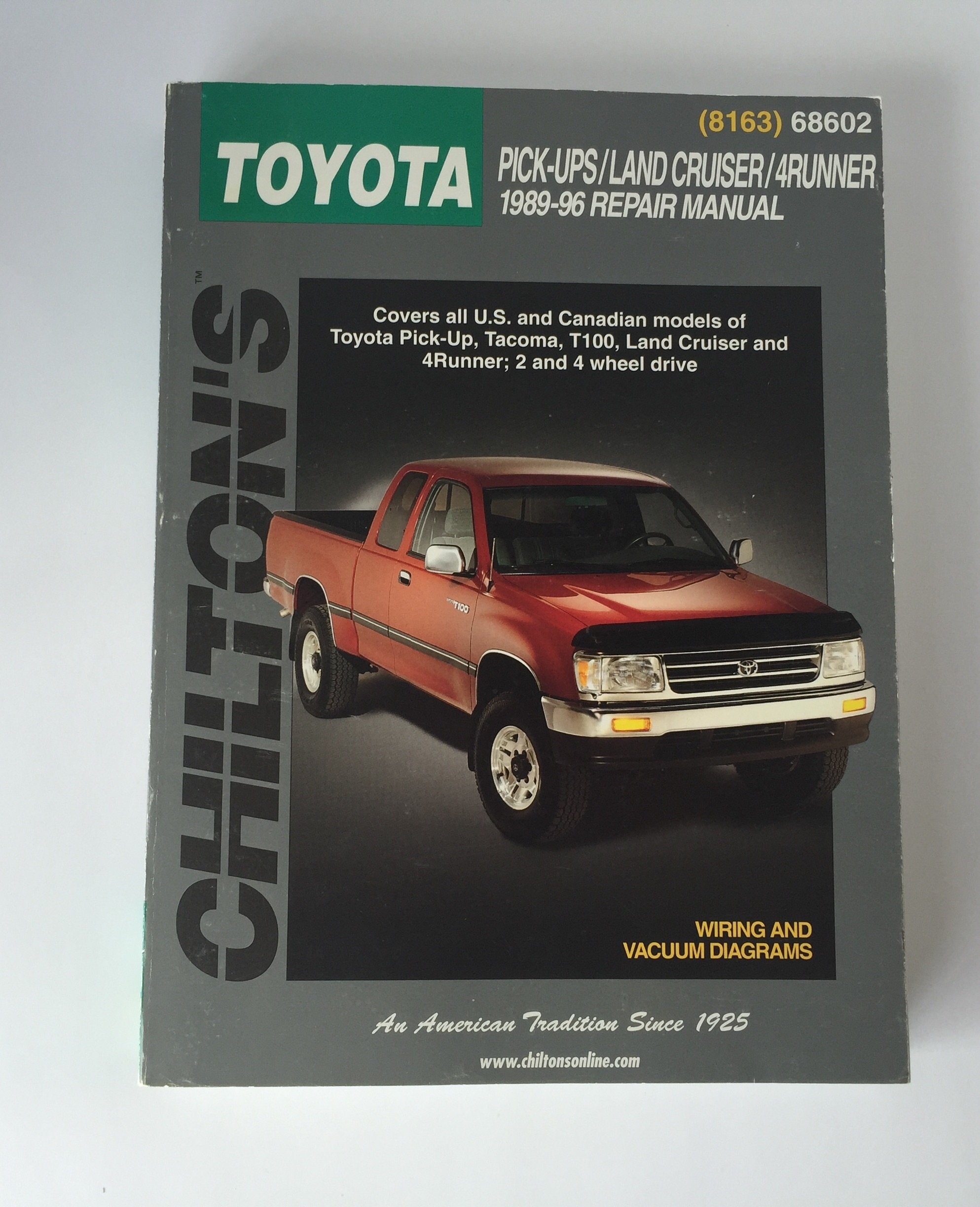 Toyota Pickups, Land Cruiser, and 4 Runner, 198996 (Chilton Total Car Care Series Manuals),Used