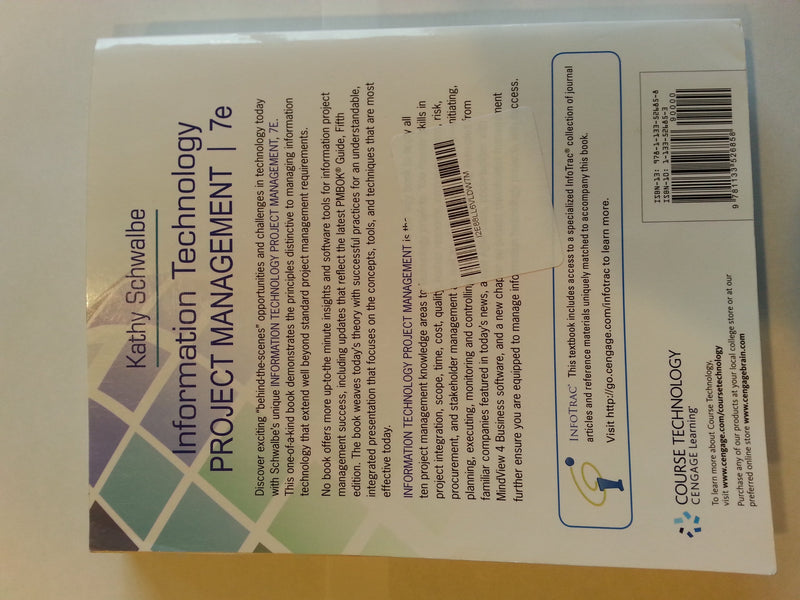 Information Technology Project Management (With Microsoft Project 2010 60 Day Trial Cdrom)