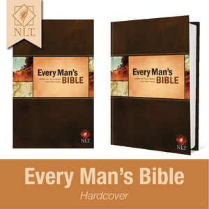 Every Man'S Bible: New Living Translation (Hardcover, Every Mans Series)  Study Bible For Men With Study Notes, Book Introducti