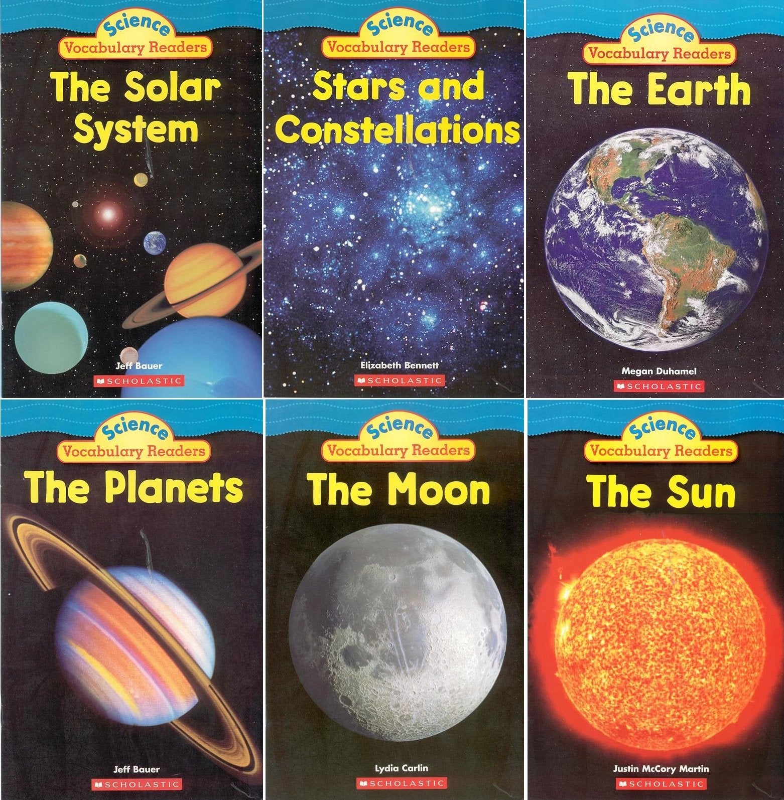 Solar System Science Vocabulary Readers 6Book Set: The Earth, The Moon, The Planets, The Solar System, Stars and Constellations,Used