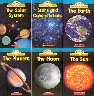Solar System Science Vocabulary Readers 6Book Set: The Earth, The Moon, The Planets, The Solar System, Stars and Constellations,Used