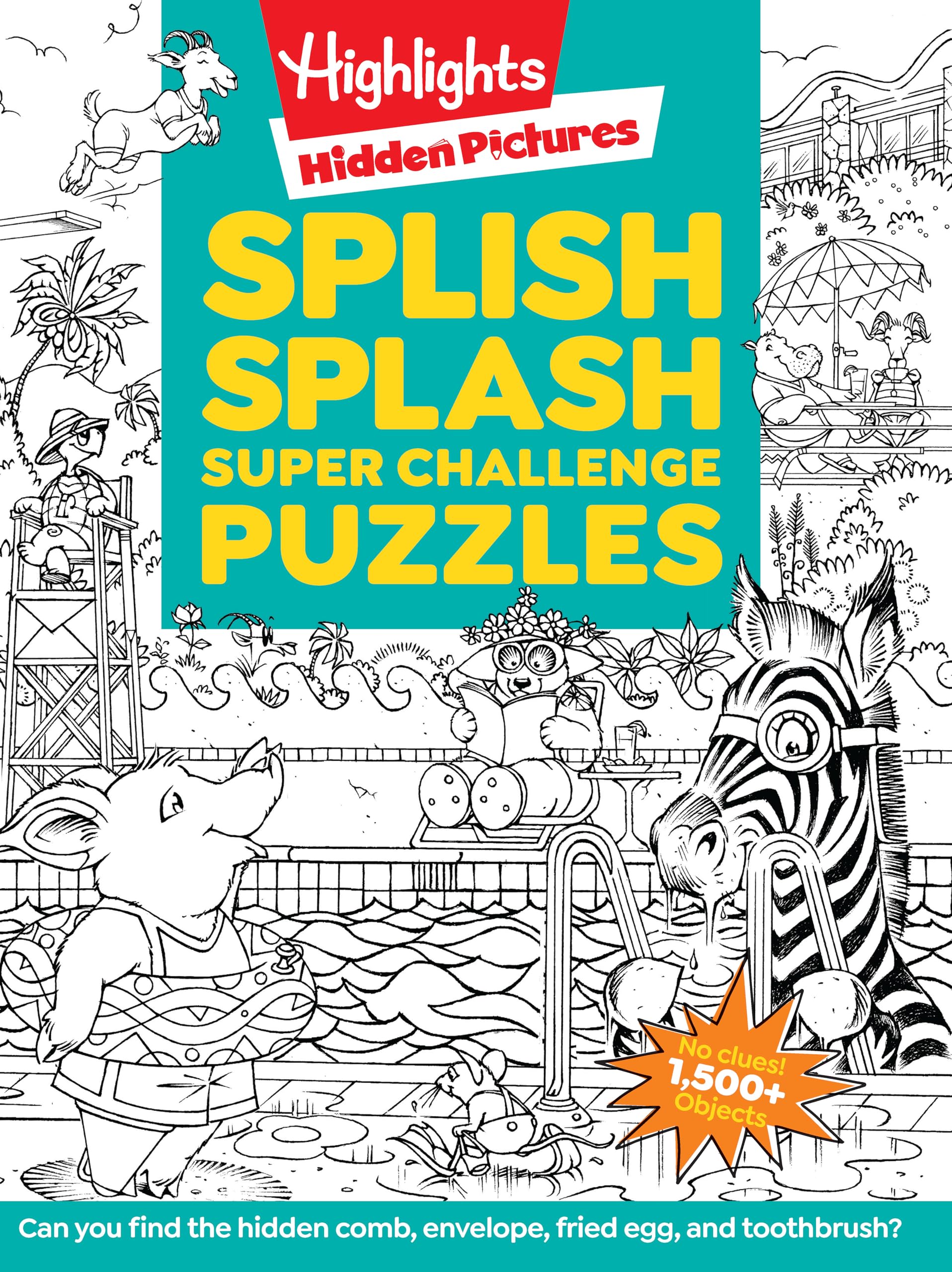 Splish Splash Super Challenge Puzzles (Highlights Super Challenge Hidden Pictures),Used