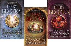 The Dark Legacy Of Shannara Series Terry Brooks 3 Books Collection Set (Wards Of Faerie, Bloodfire Quest, Witch Wraith),New