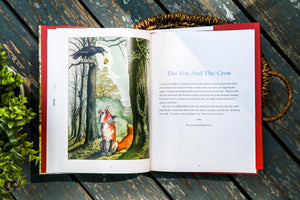 Aesop's Fables Hardcover: The Classic Edition by acclaimed illustrator, Charles Santore (Bedtime Stories With Moral Lessons) (Ch,Used