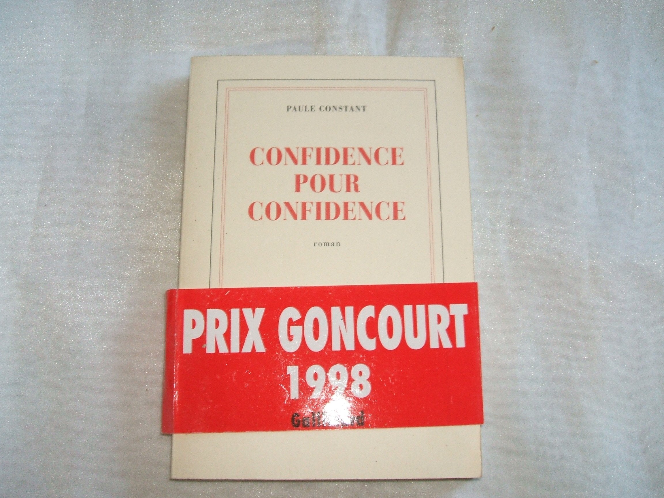 Confidence pour confidence,New