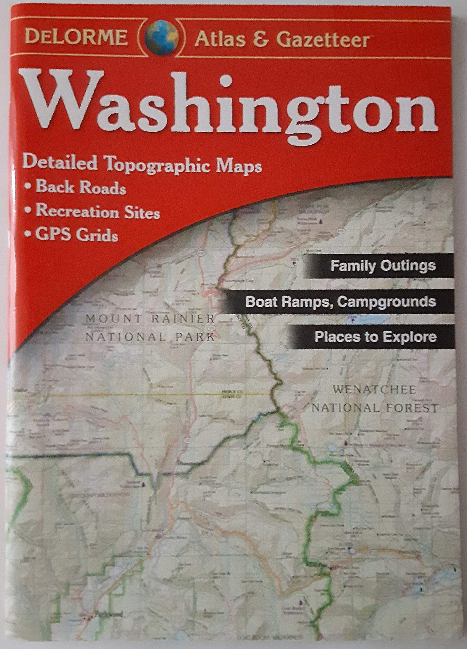 Washington Atlas & Gazetteer (Delorme Atlas & Gazetteer),Used