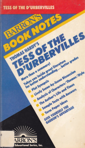 Thomas Hardy's Tess of the D'Urbervilles (Barron's Book Notes),Used