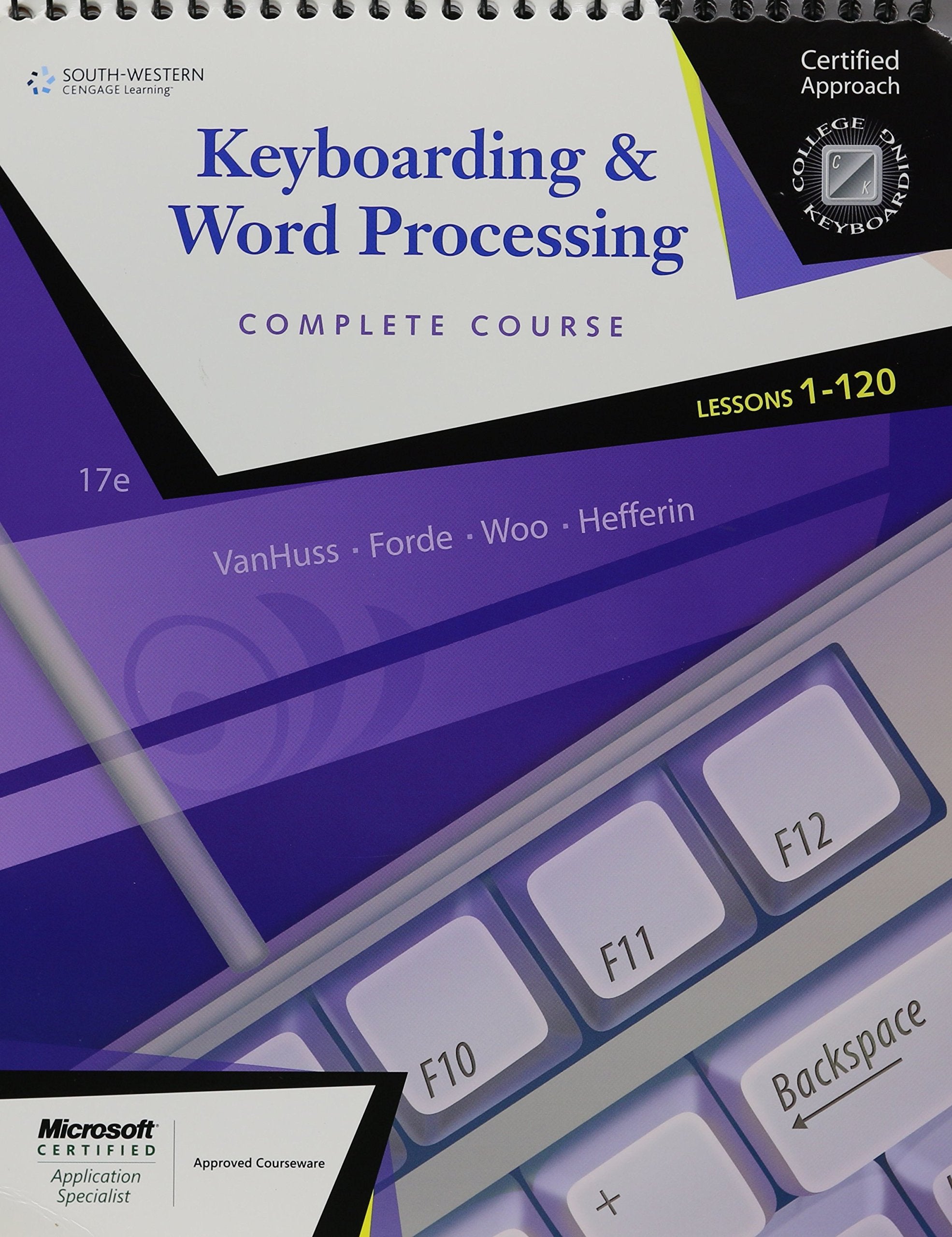 Keyboarding & Word Processing: Lessons 1120, Complete Course,Used