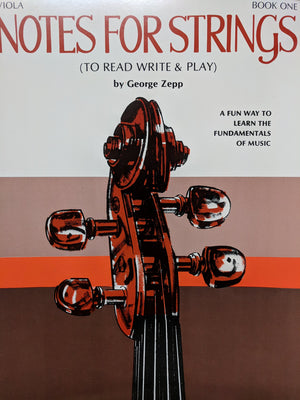 Notes for Strings, Bk 1: Viola,Used
