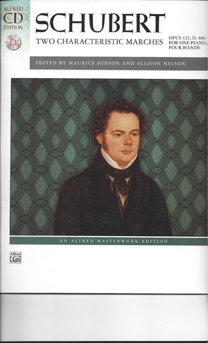 Schubert  Two Characteristic Marches, Op. 121, D. 886: Book & CD (Alfred Masterwork CD Edition),Used