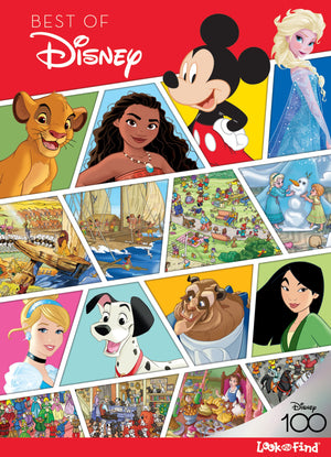 Best of Disney Look and Find Activity Book  Celebrating 100 Years of Wonder  Includes Mickey mouse, Frozen, Princesses, Moana,