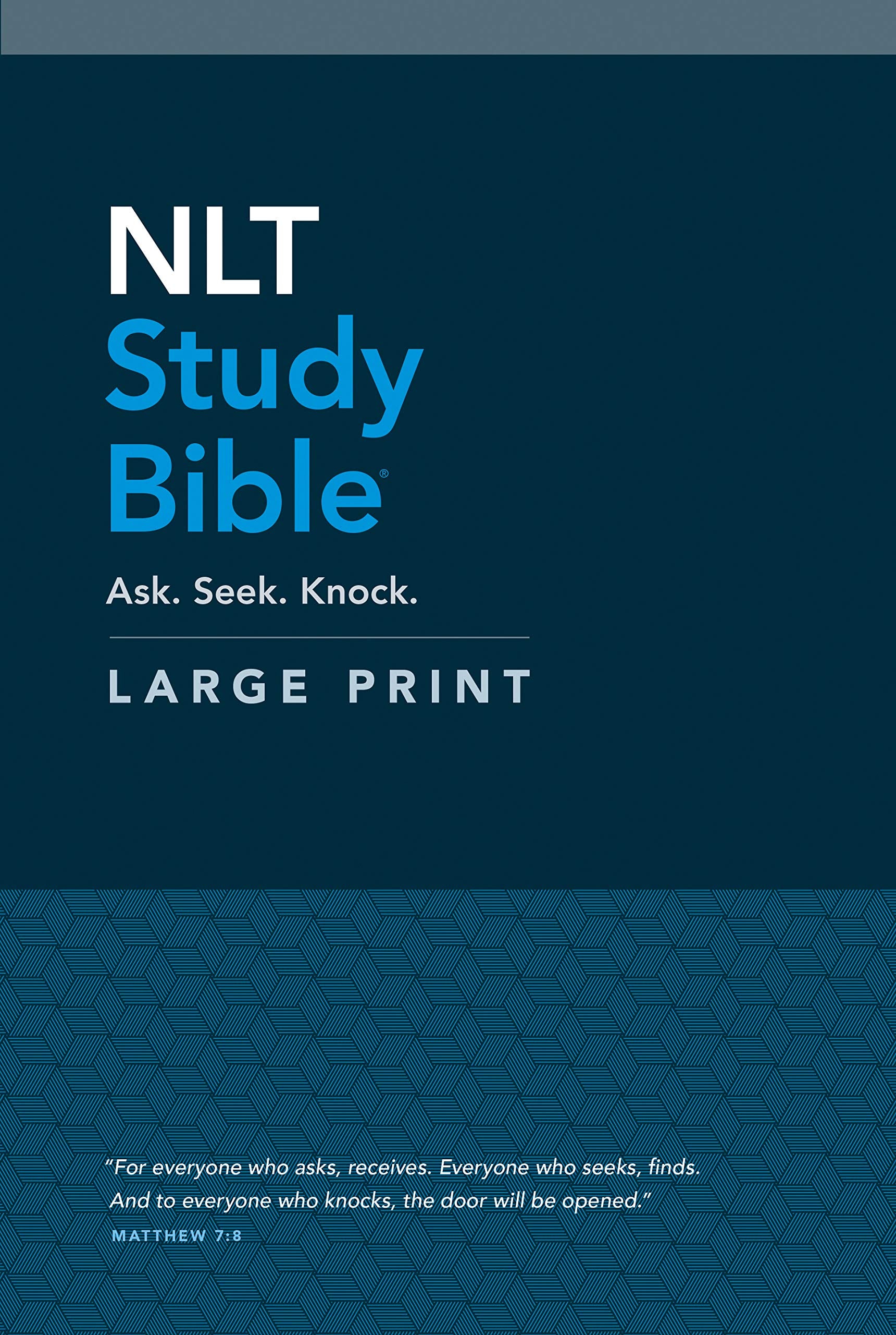 NLT Study Bible Large Print (Hardcover, Red Letter),Used