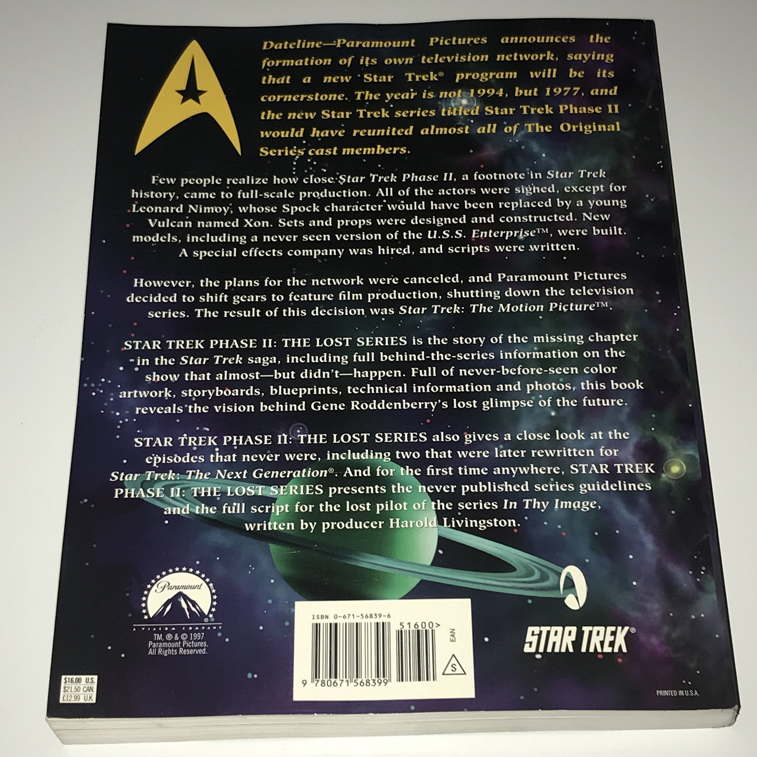 Star Trek Phase Ii: The Lost Series,Used