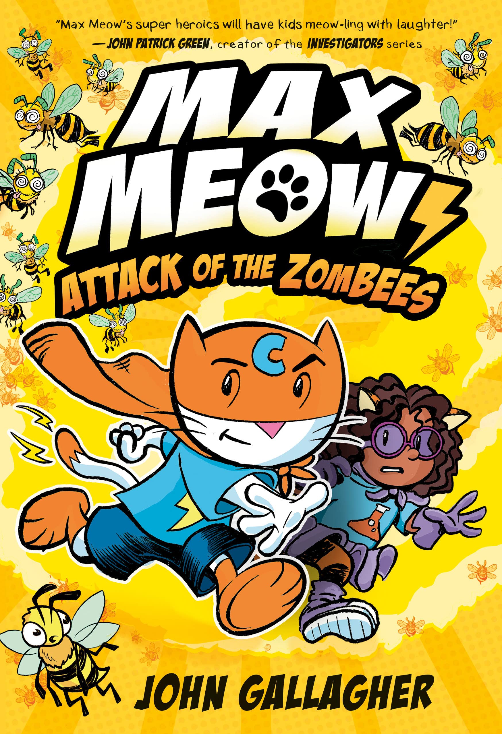 Max Meow 5: Attack Of The Zombees: (A Graphic Novel),New