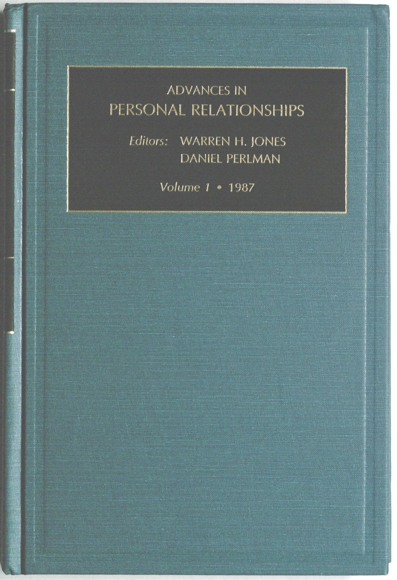 Adv Personal Relatnshps V1 198 (Advances In Personal Relationships),New