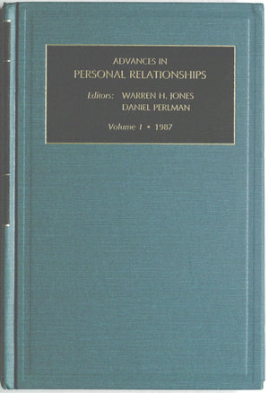 Adv Personal Relatnshps V1 198 (Advances In Personal Relationships),New
