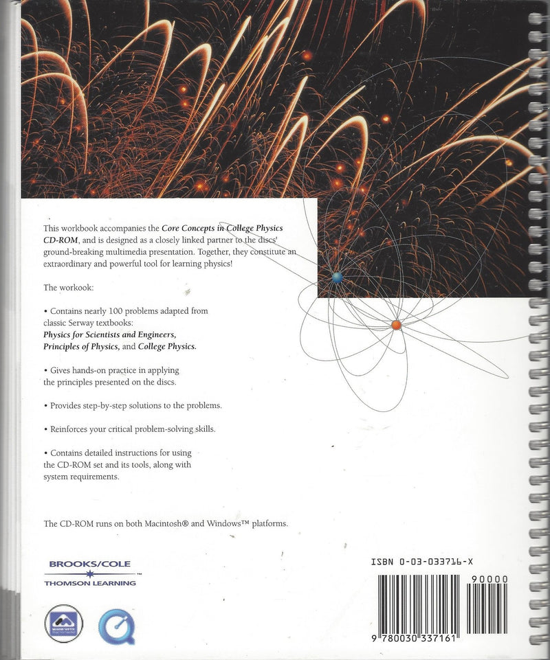 Workbook for Saunders' Core Concepts in College Physics, Version 2.0 CDROM,Used