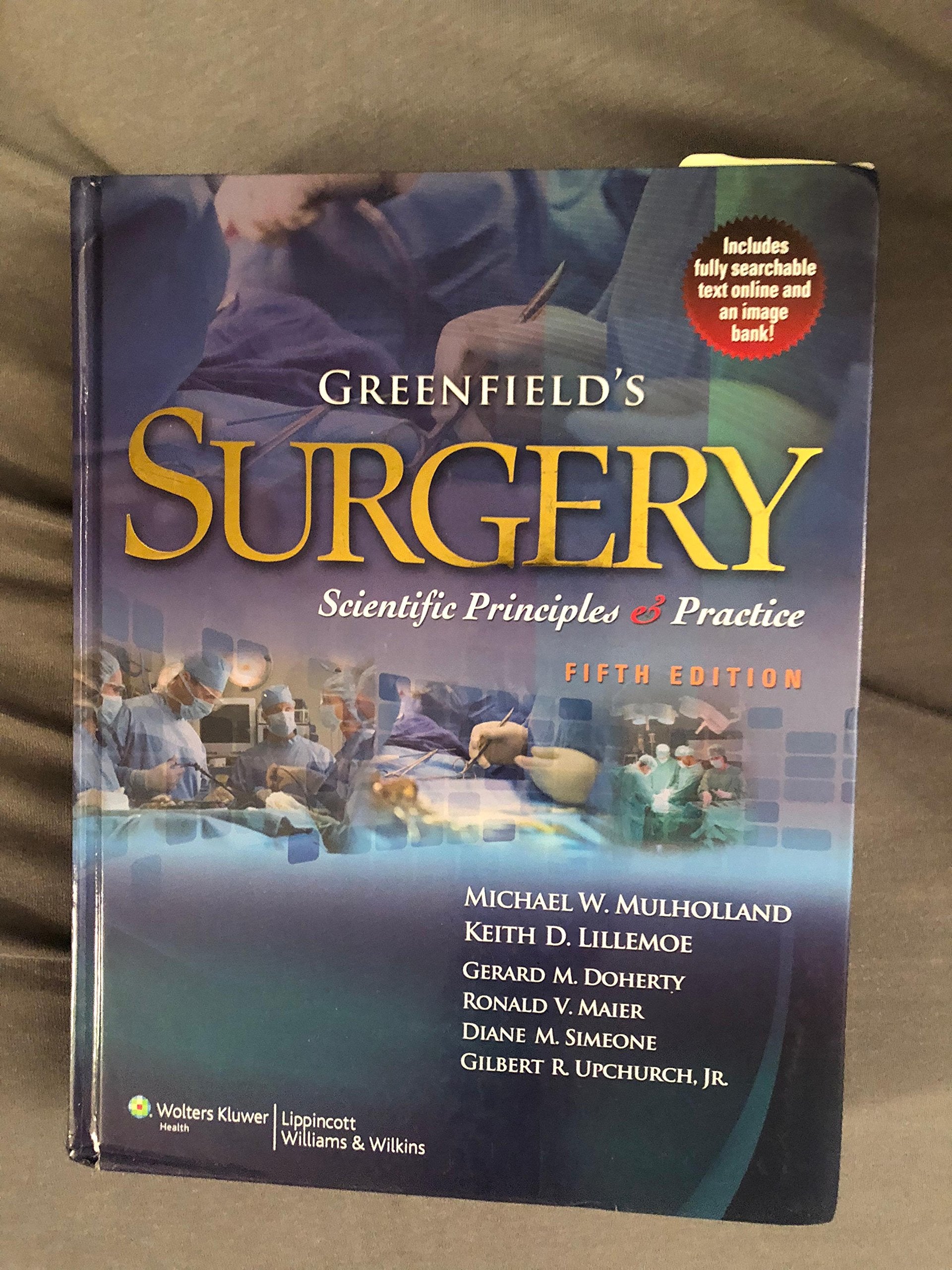 Greenfield's Surgery: Scientific Principles and Practice,Used