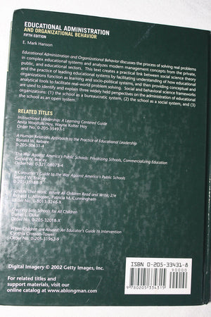 Educational Administration and Organizational Behavior (5th Edition),Used