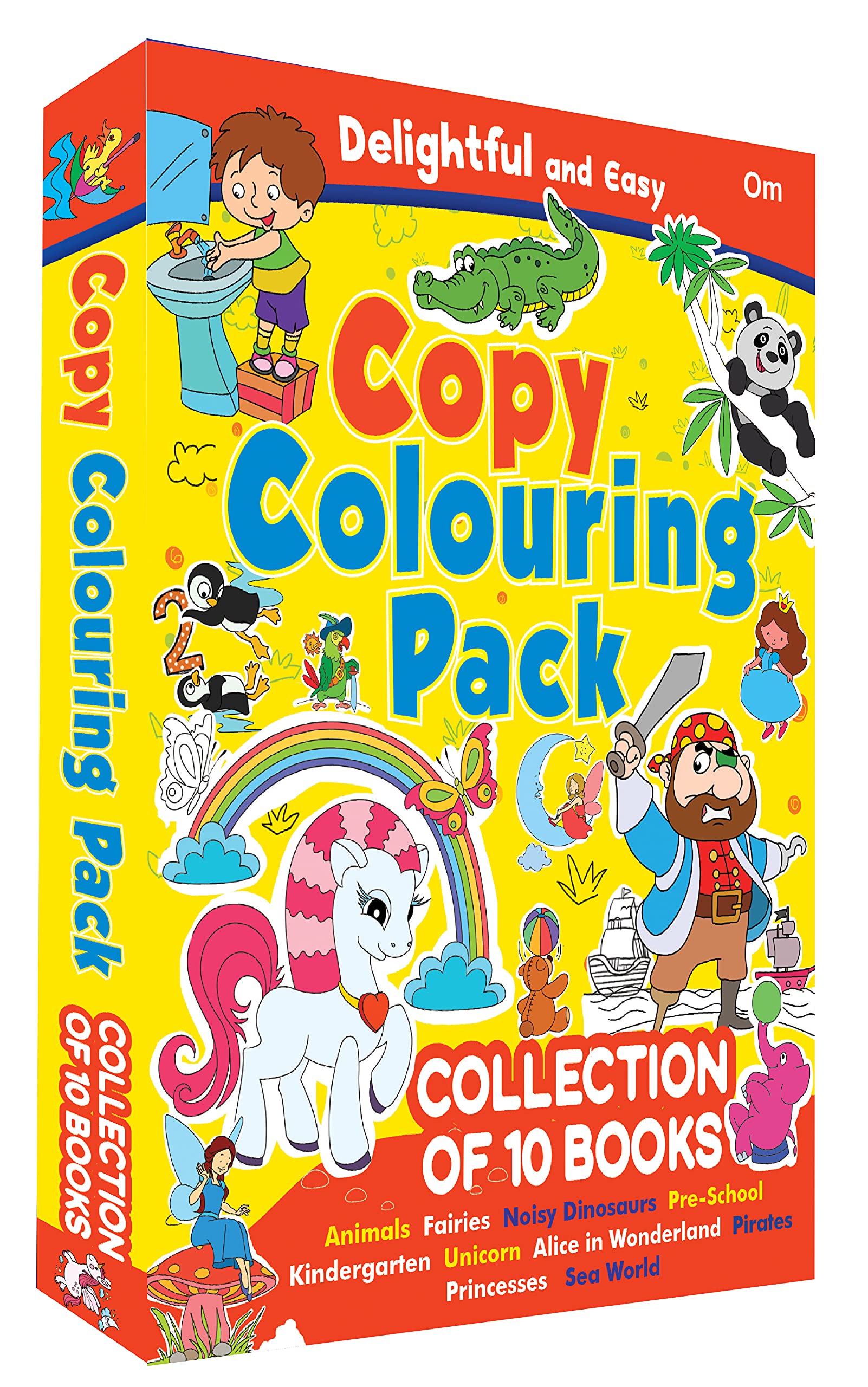 Colouring Book : Copy Colouring Pack 2 (Collection Of 10 Colouring Books) (Colouring Book For Kids) Boxset