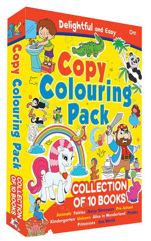 Colouring Book : Copy Colouring Pack 2 (Collection Of 10 Colouring Books) (Colouring Book For Kids) Boxset
