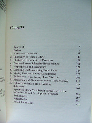 Home Visiting: Procedures for Helping Families,Used