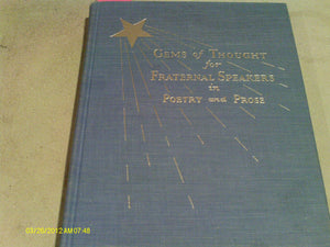 Gems of Thought for Fraternal Speakers in Poetry and Prose,Used