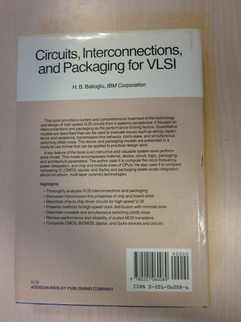 Circuits, Interconnections, and Packaging for Vlsi,New