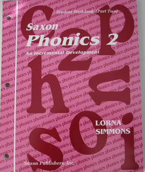 Saxton Phonics 2 Student Workbook Part Two,Used