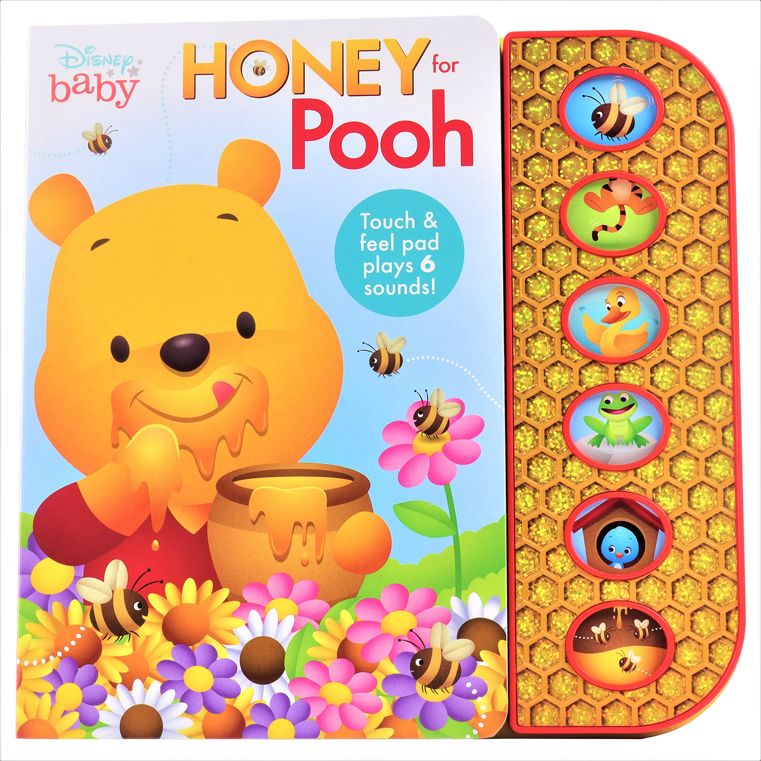 Disney Winnie the Pooh  Honey for Pooh Touch & Feel Textured Sound Pad for Tactile Play  PI Kids,Used