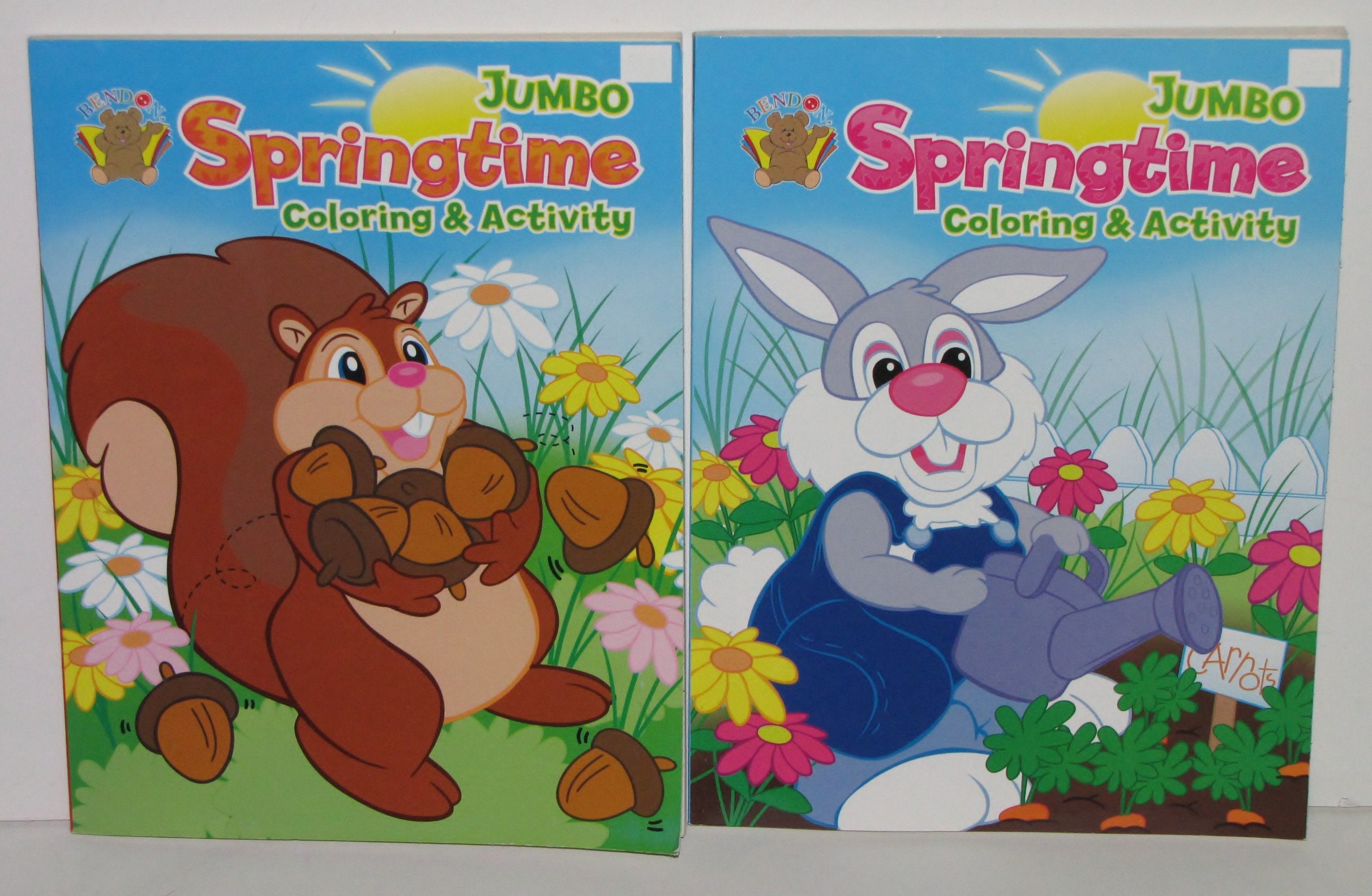 Springtime Jumbo Coloring & Activity Book,Used