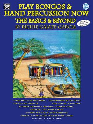 Play Bongos & Hand Percussion Now: The Basics & Beyond (Spanish, English Language Edition), Book & 2 CDs (Spanish Edition),Used