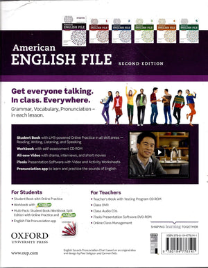 American English File Second Edition: Level Starter Student Book: With Online Practice,Used