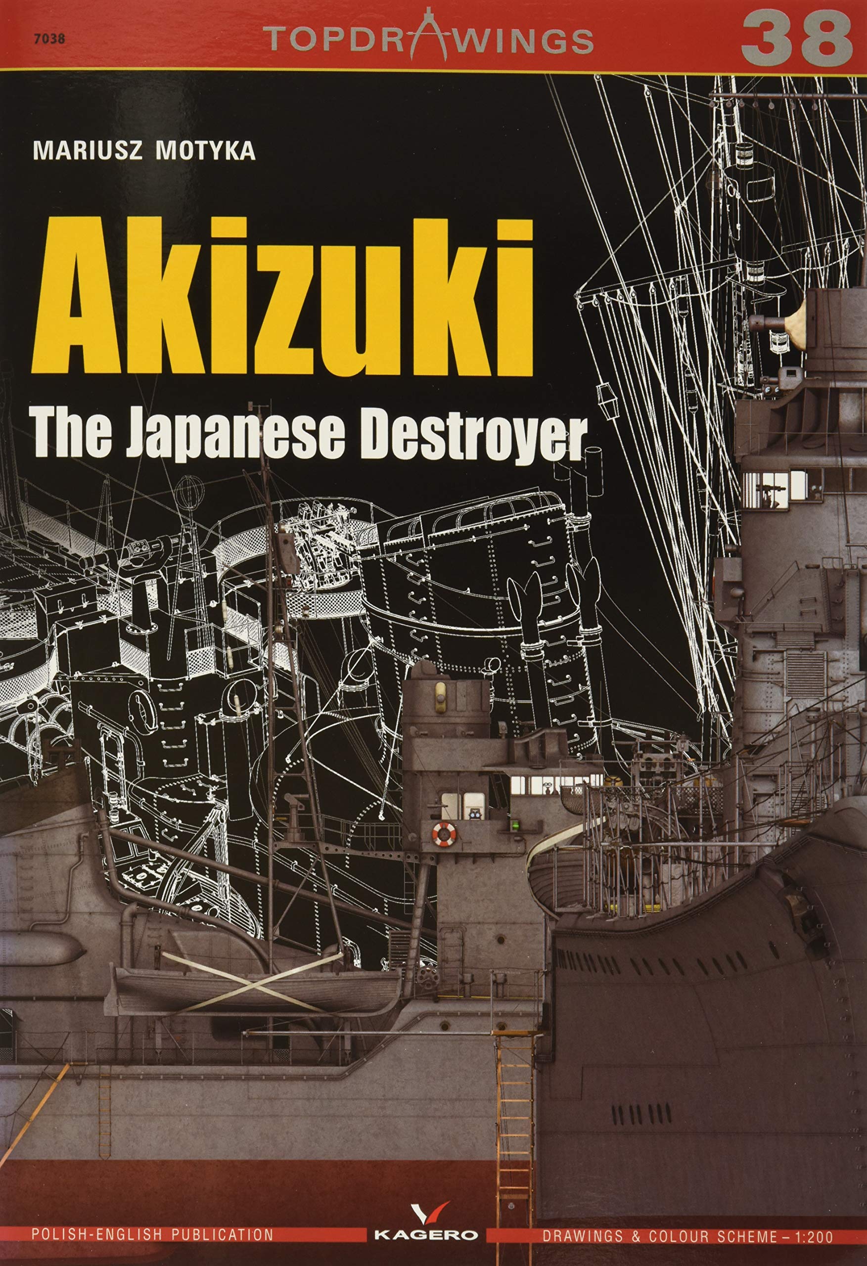 Akizuki The Japanese Destroyer (TopDrawings),Used