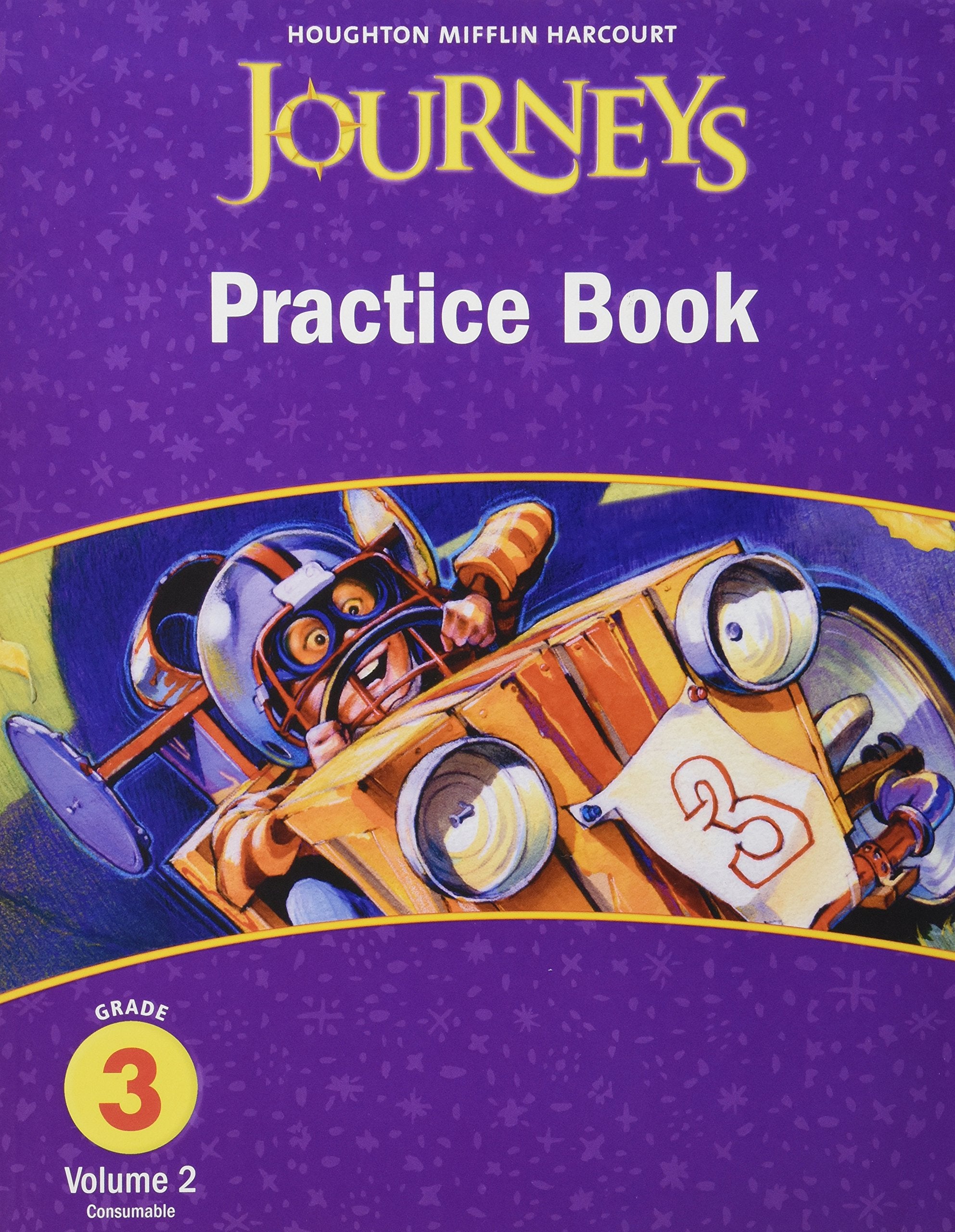 Practice Book Consumable Volume 2 Grade 3 (Hmr Journeys/Medallions/portals 201012),Used