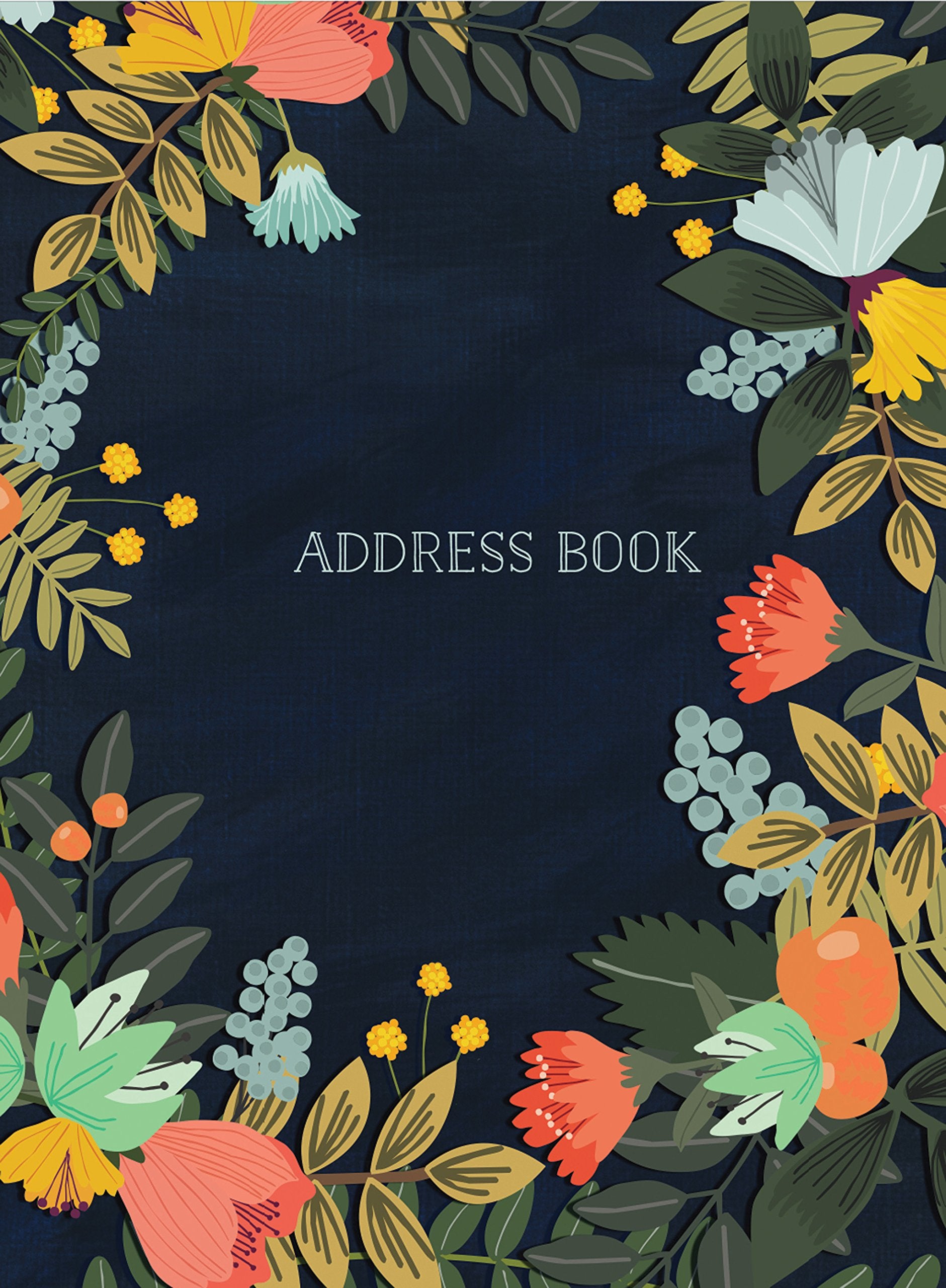 Address Book  Modern Floral Small