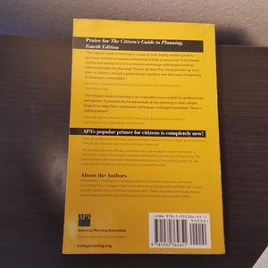 The Citizen's Guide to Planning: Fourth Edition (Citizens Planning Series),Used