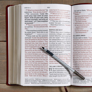 CSB Large Print Personal Size Reference Bible, Brown LeatherTouch, Red Letter, Presentation Page, CrossReferences, FullColor M,Used