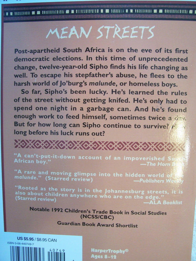 No Turning Back: A Novel Of South Africa,Used