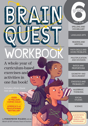 Brain Quest Workbook: Grade 6,New