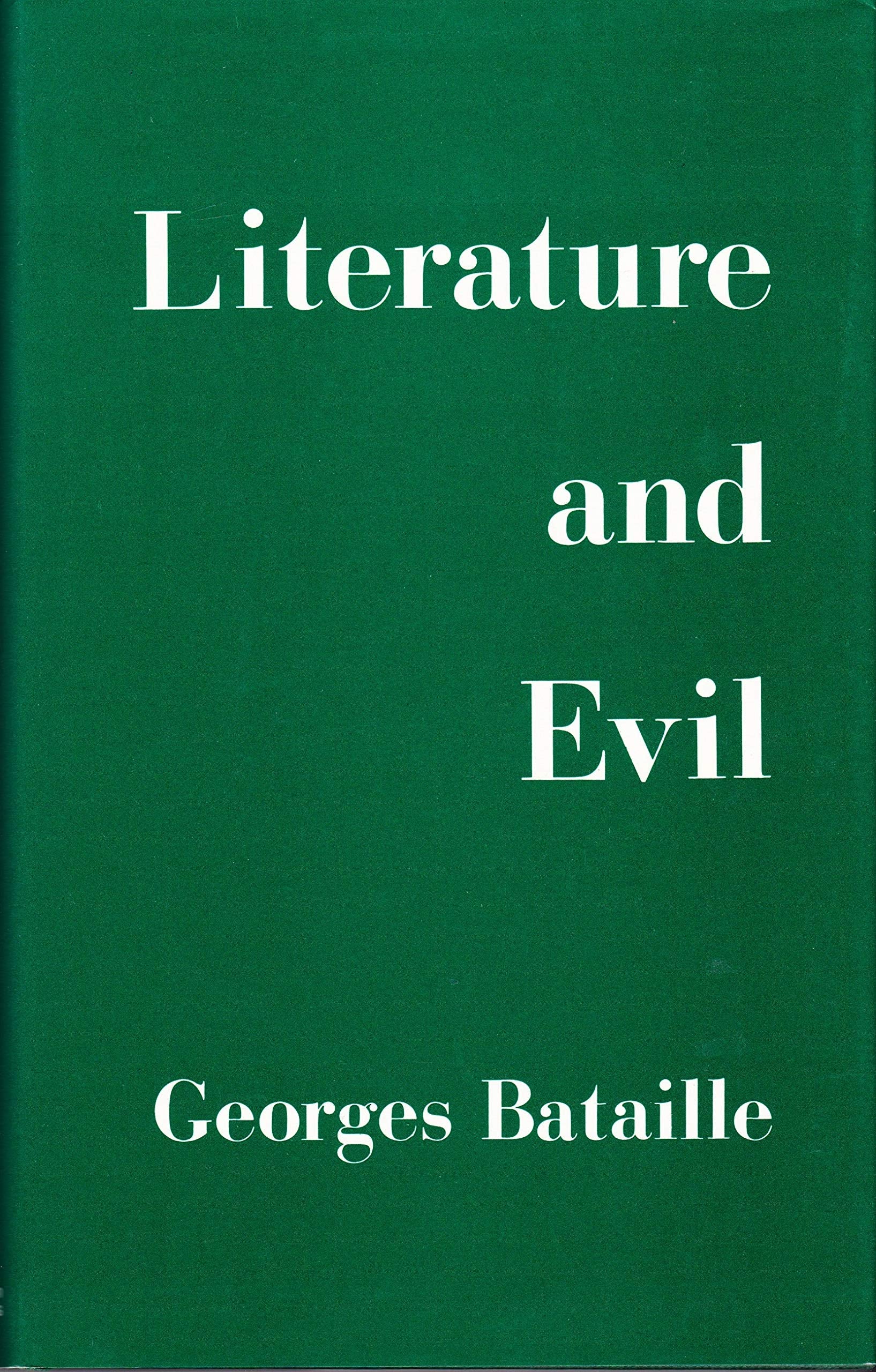 Literature and Evil (English and French Edition),Used
