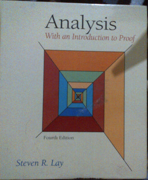 Analysis: With an Introduction to Proof (4th Edition),Used