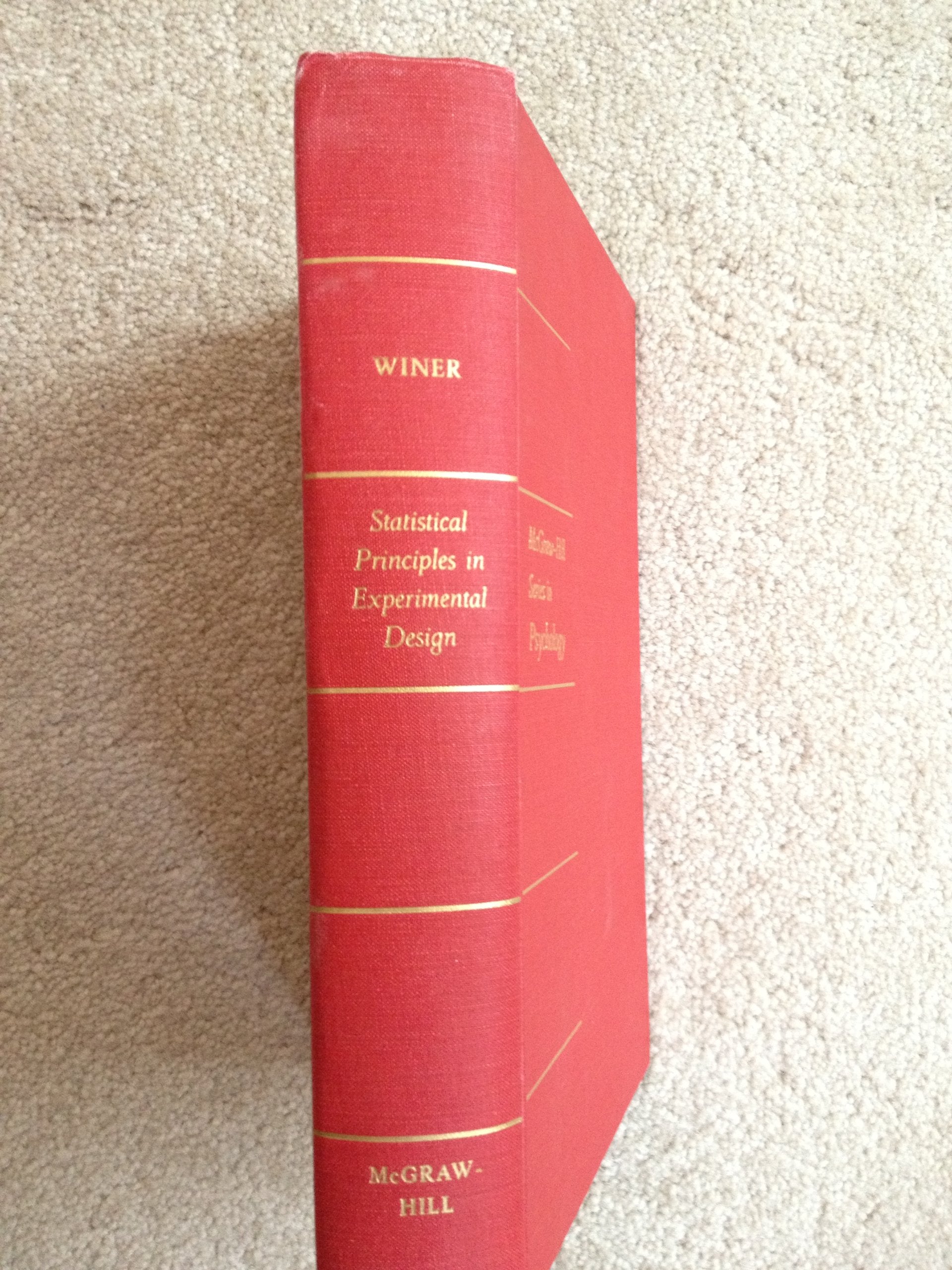 Statistical Principles In Experimental Design,Used
