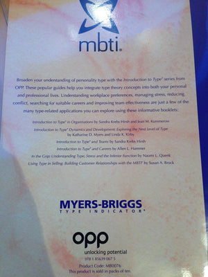 An Introduction to Type: A Guide to Understanding Your Results on the MyersBriggs Type Indicator: European English Version,Used
