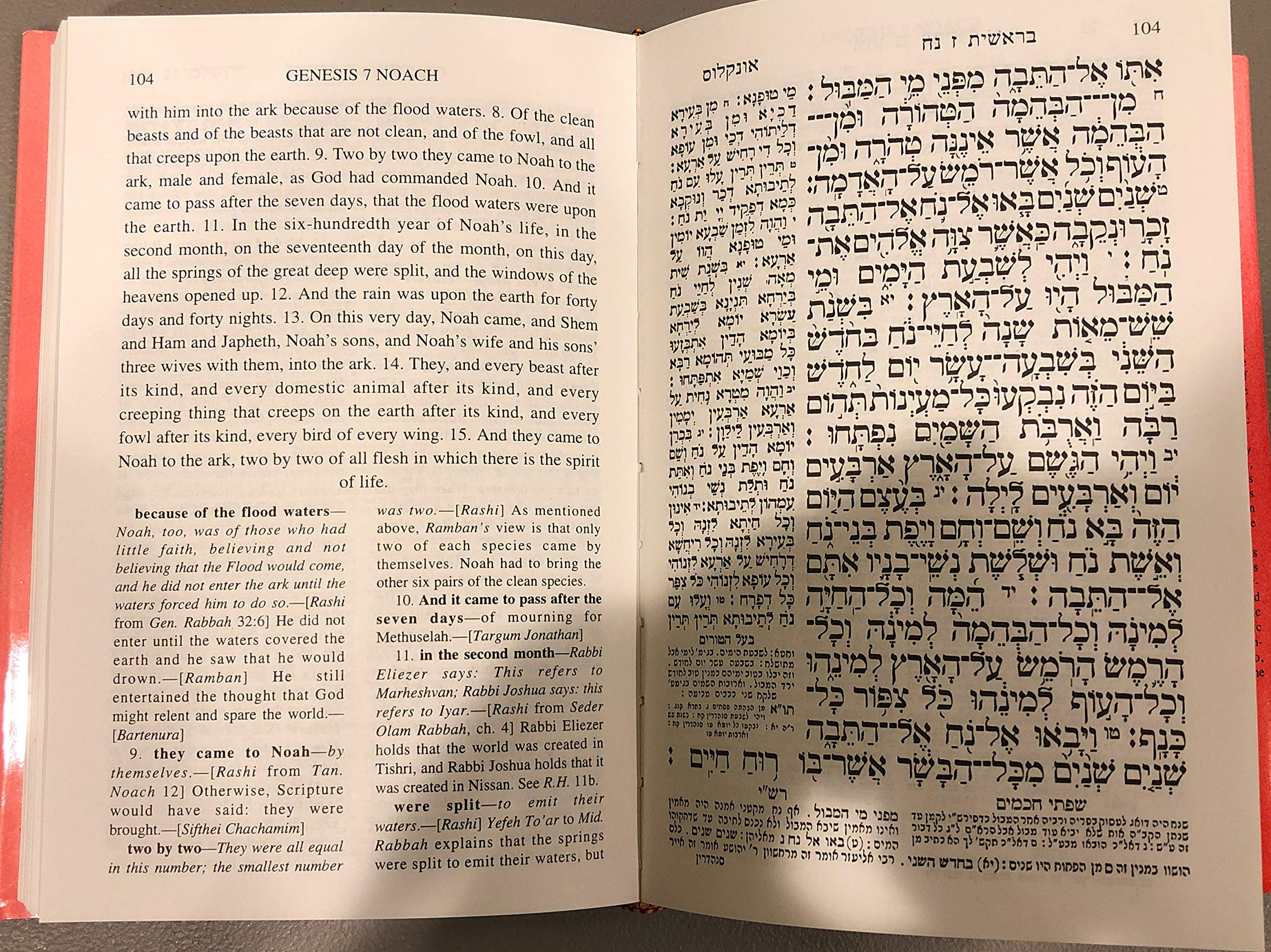 Genesis: A New English Translation Volume I(Mikraot Gedolot) (Mikraot Gedolot) (English and Hebrew Edition),Used