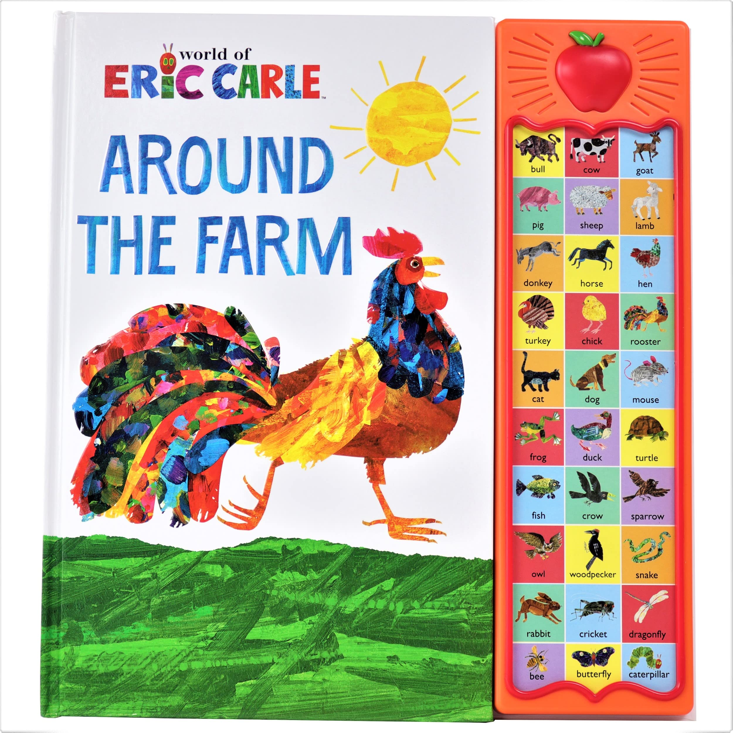 World Of Eric Carle, Around The Farm 30Button Animal Sound Book  Great For First Words  Pi Kids