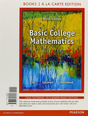 Basic College Mathematics, Books a la Carte Edition,Used