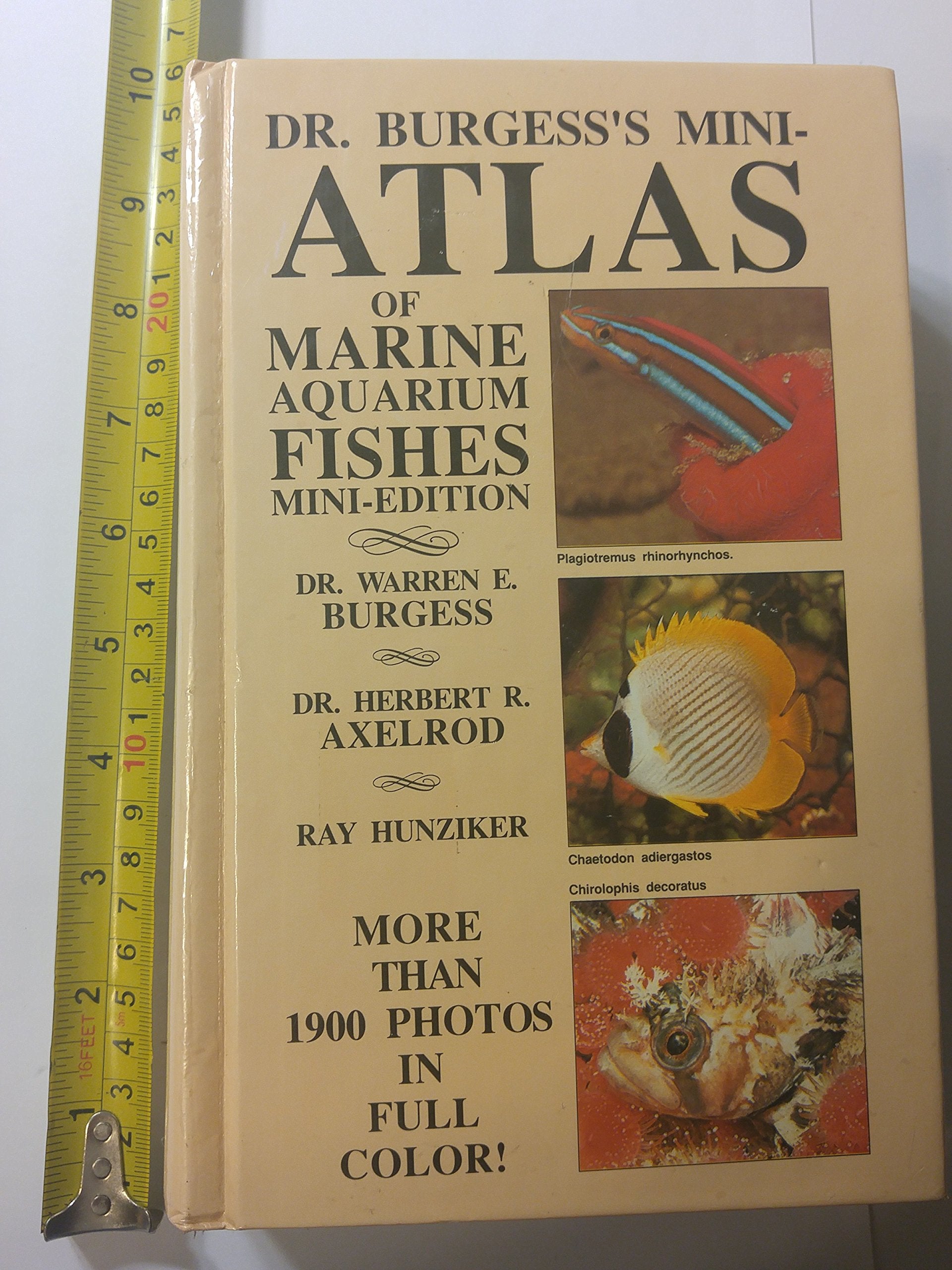 Dr. Burgess's MiniAtlas of Marine Aquarium Fishes,Used