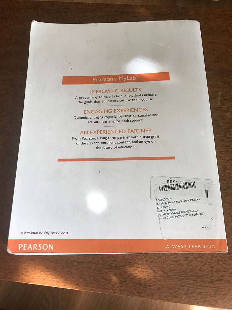 Marketing: Real People, Real Choices (8Th Edition),Used